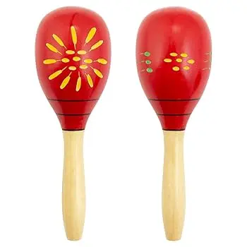 Maracas Wooden Rumba Shaker Rattle Hand Percussion Musical instrument for Adults KidsSet of 2 