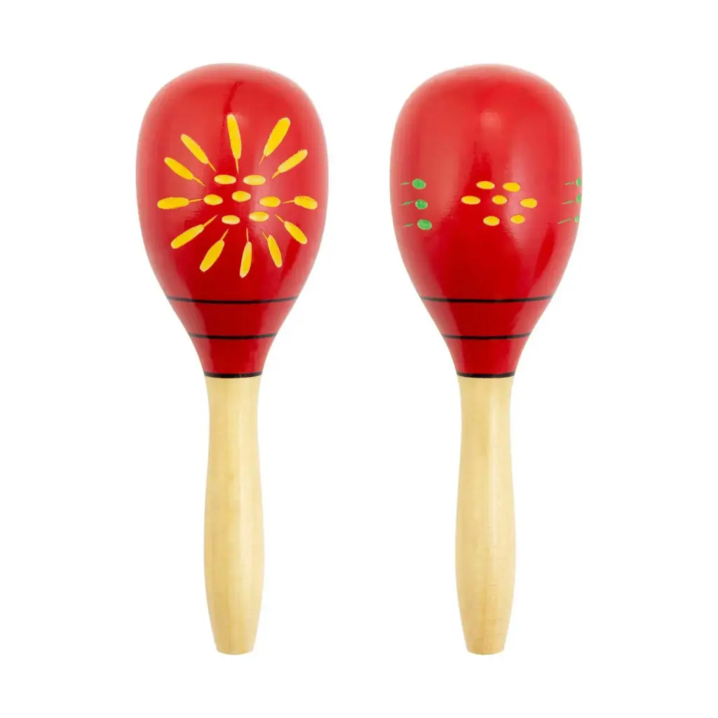 Set of 2 Premium Wooden Maracas