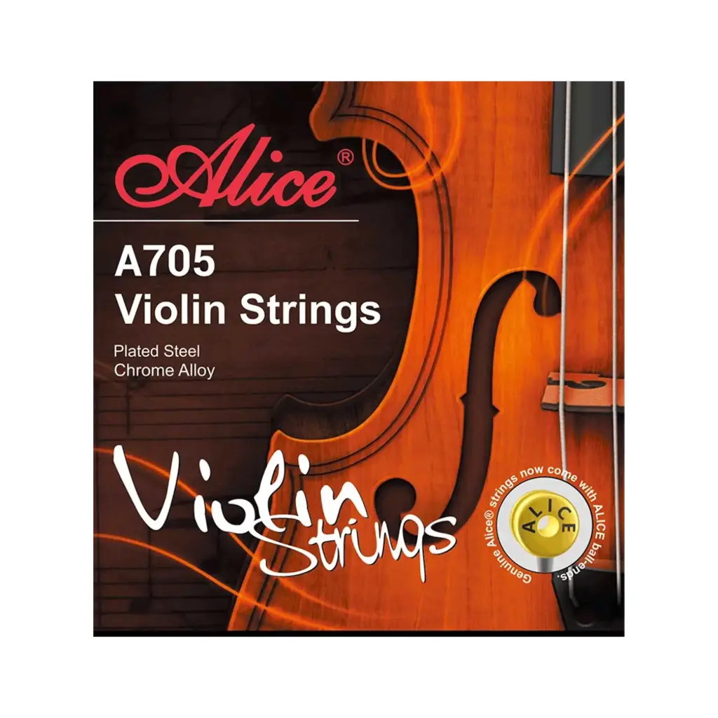 Alice A705 Plated Steel Violin Strings Set  