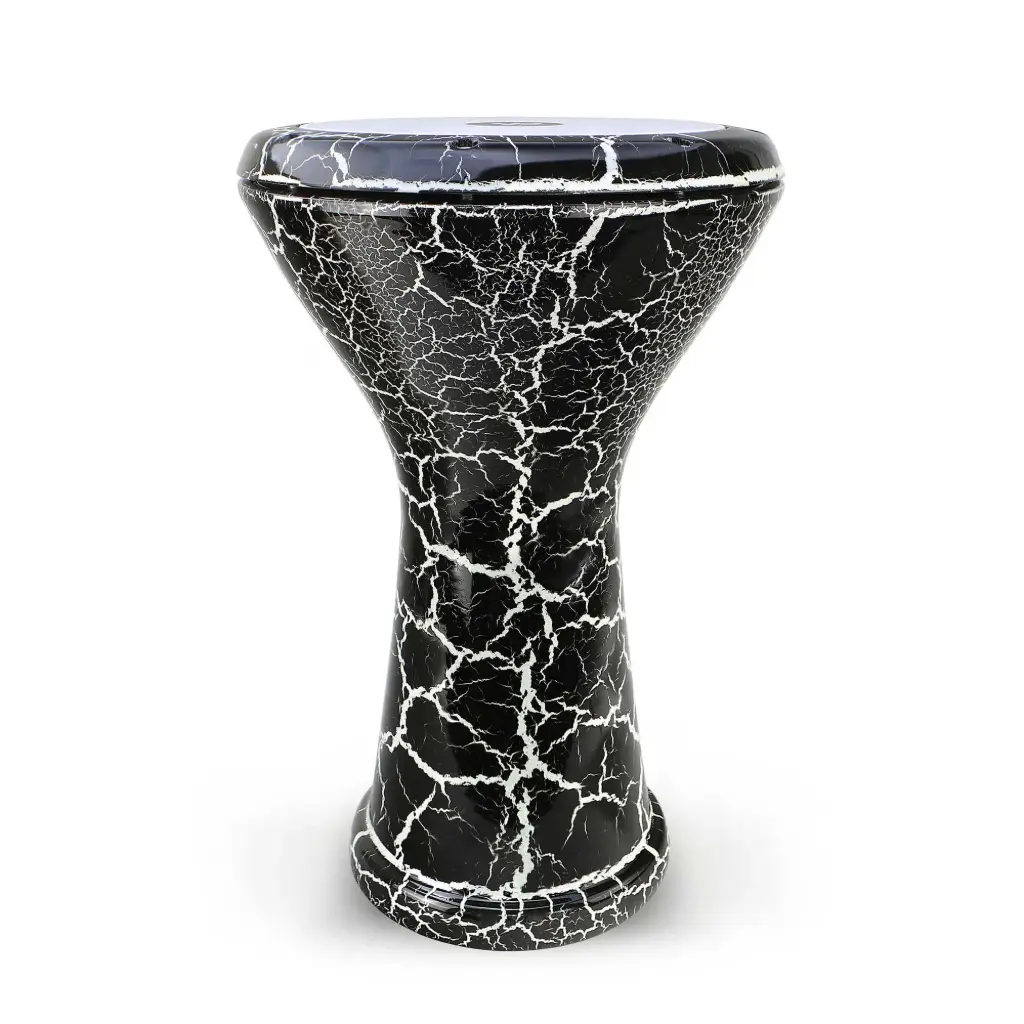 Mother of Pearl Darbuka Doumbek (White & Black)