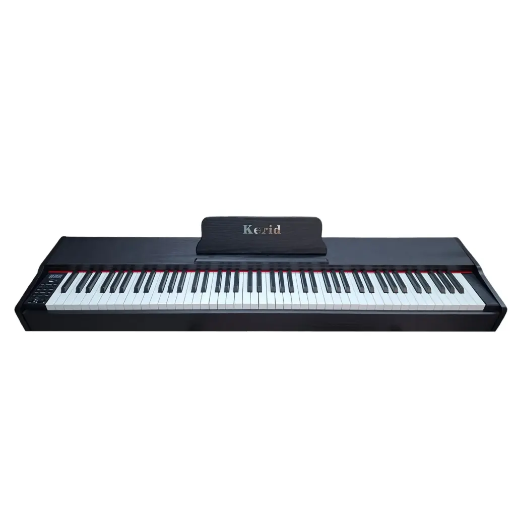 Kerid 88-Key Digital Piano – Full-Size Electronic Piano Keyboard with Music Rest