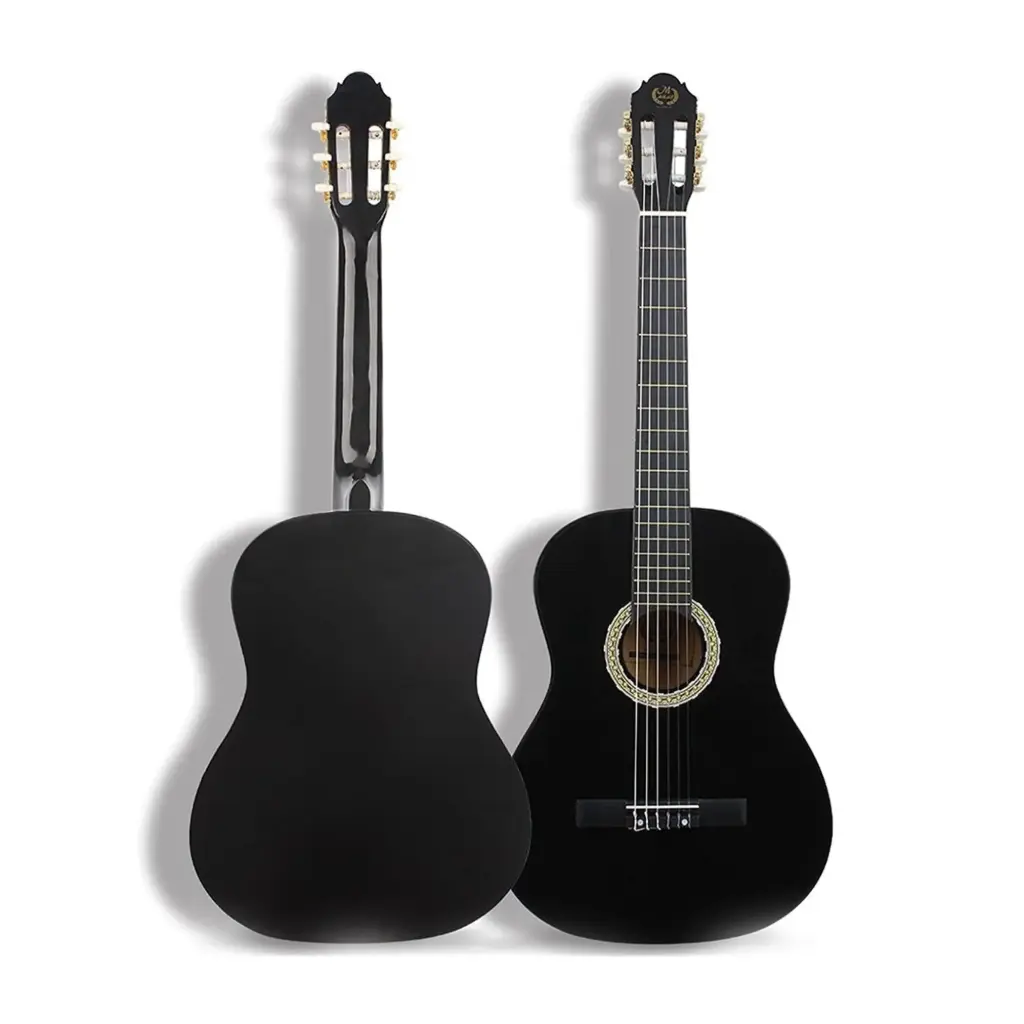 Maria Classical Guitar – Black Nylon-String Acoustic Guitar for Beginners, Students & Traditional Playing
