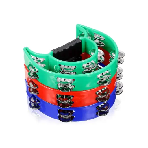 Double Row Metal Jingles Tambourine