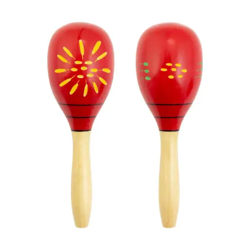 Set of 2 Premium Wooden Maracas