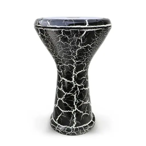 Mother of Pearl Darbuka Doumbek (White & Black)